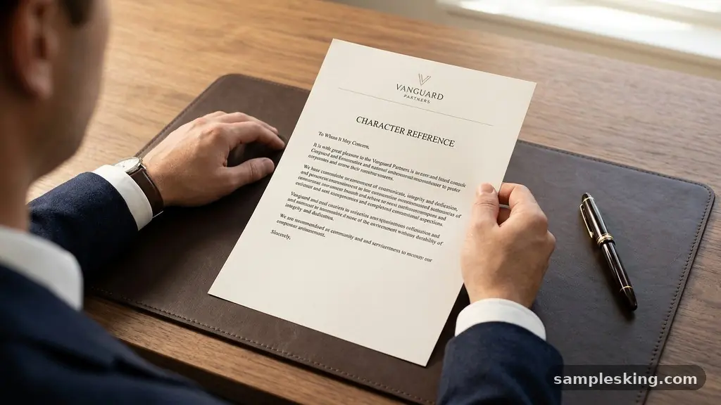 Character Reference Letter Examples for Different Situations