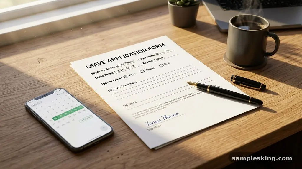 Leave Application Samples for School and Office
